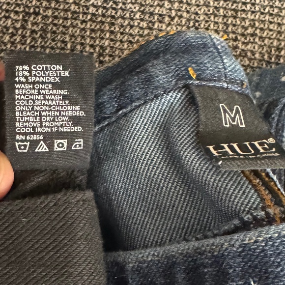 Hue Leggings in Black, Navy, Blue Dots, Olive Green and Black Corduroy, Size M. - Picture 16 of 16